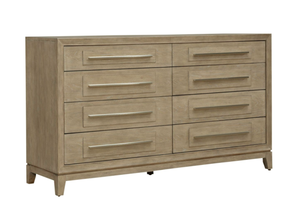 lot 17 image: Brentwood 8 Drawer Dresser W-66 D-19 H-38 (Minor Transit Damage)