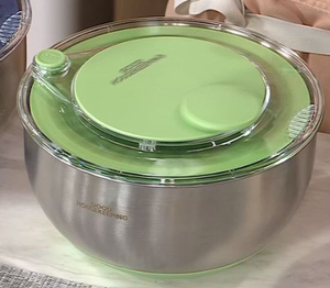 lot 174 image: Good Housekeeing Stainless Steel Bowl Salad Spinner