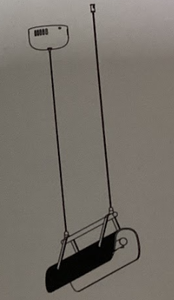 lot 404 image: CHandelier 3 Light Pendant JP-266-1Y