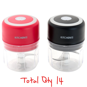 lot 413 image: LOT OF 7 Packs of 2 Kitchen HQ USB Mini Choppers (COLORS MAY VARY, Total 14)
