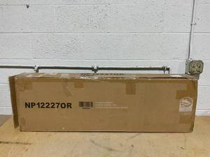 lot 489 image: Costway 13 FT Large Patio Umbrella Outdoor Double-Sided Table Market Umbrella with Crank Handle, Orange