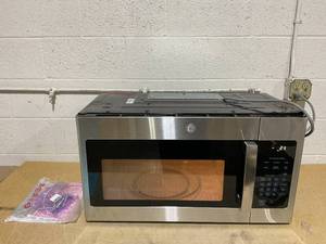 lot 51 image: GE 1.6 cu. ft. Over-the-Range Microwave in Stainless Steel