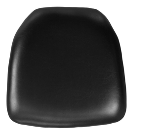 lot 230 image: LOT OF 10 Flash Furniture Hard Black Vinyl Chiavari Chair Cushion