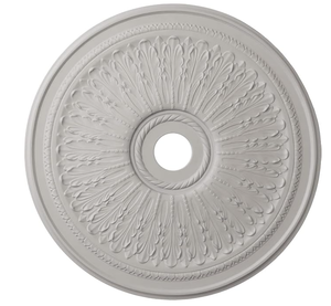 lot 233 image: Ekena Millwork CM29OA Oakleaf Ceiling Medallion, 29 18OD x 3 58ID x 1P (Fits Canopies up to 6 14)