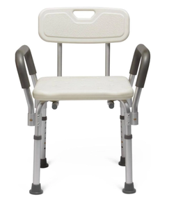 lot 236 image: Medline Bath Bench with Back and Arms