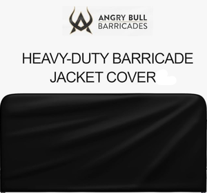 lot 240 image: Crowd Control Warehouse Heavy Duty Portable Crowd Control 86 Length, 40 Height Barricade Jacket Cover - Angry Bull Barricades