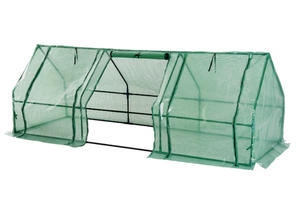 lot 253 image: Outsunny 9-ft L x 3-ft W x 3-ft H Green Pop-up Greenhouse