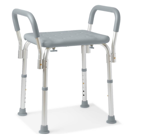 lot 254 image: Medline Knockdown Shower Chair with Arms