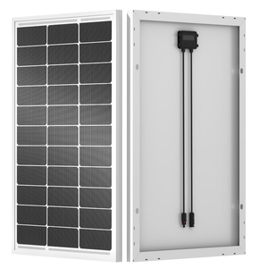 lot 266 image: ECO-WORTHY 100W Solar Panel 12V Portable Monocrystalline Module Solar Panel for Home Shed RV (ONLY 1, Minor Transit Damage)
