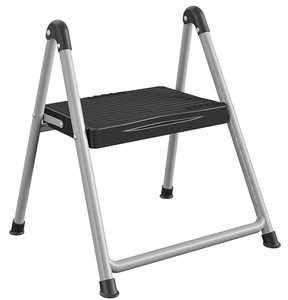 lot 273 image: COSCO One Step Steel, Resin Steps, Step Stool without Handle, PlatinumBlack