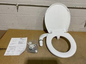lot 66 image: Round Bidet Toliet Seat Electric Bidet