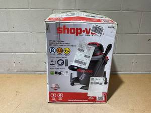 lot 232 image: Shop-Vac 8 Gallon 4.5 Peak HP Wet Dry Vacuum, Model 59228