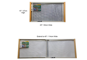 lot 323 image: LOT OF 2 Frost King AWS1537 WB Marvin Adjustable Window Screen, 15 high, fits 21 - 37 wide
