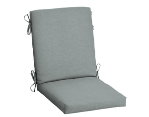lot 326 image: LOT OF 2 ARDEN Outdoor Dining Chair Cushion, 20-in x 20-in, Stone Grey Leala