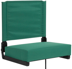 lot 345 image: Grandstand Comfort Seats by Flash - 500 lb. Rated Lightweight Stadium Chair with Handle & Ultra-Padded Seat