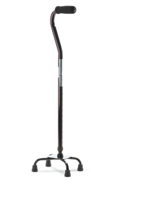 lot 455 image: Medline Small Base Aluminum Quad Cane