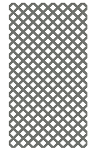 lot 473 image: 4 ft. x 8 ft. Nantucket Gray Garden Vinyl Lattice
