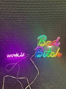 lot 0362 image: Neon LED Wall Signs