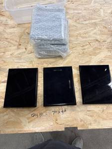 lot 0375 image: Black Rectangular Plaques