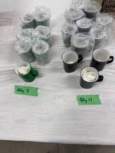 lot 0381 image: Ceramic Mugs (Various Colors)