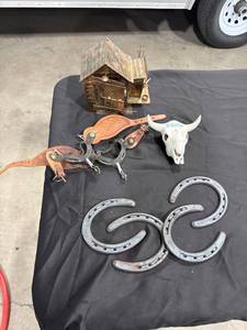 lot 0434 image: Used Silver Horseshoes