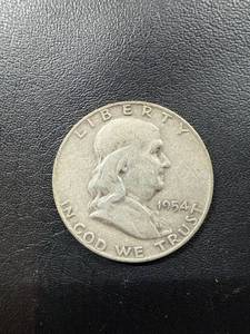lot 0445 image: 1954D Franklin Half Dollar