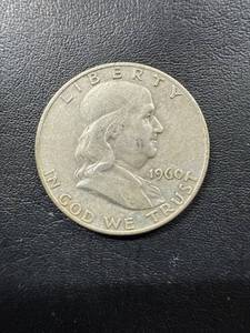 lot 0448 image: 1960D Franklin Half Dollar