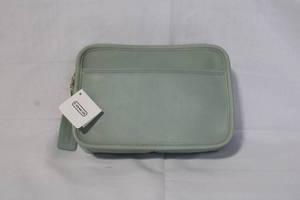 lot A-26 image: Coach Carolina Aqua Leather Bag with Tag and Dust Cover