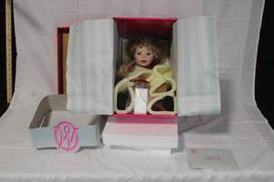 lot 40 image: Porcelain Collectible Doll in Original Box with Certificate of Authenticity