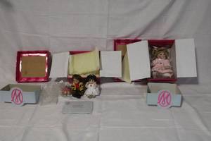 lot 46 image: Marie Osmond Fine Collectibles Doll Lot with Boxes and Certificate