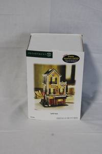 lot 56 image: Department 56 Caffe Tazio Christmas in the City Series Village Building