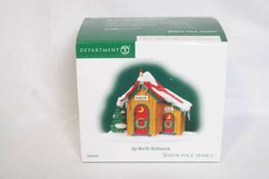 lot 89 image: Department 56 Up North Outhouse North Pole Series in Box