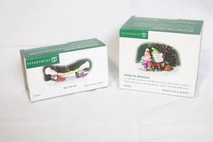 lot 96 image: Department 56 North Pole Series Figurine Set - Ready For Adventure and Dont Let Go