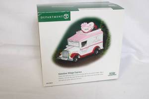lot 111 image: Department 56 Heritage Village Valentine Village Express Truck in Box