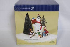 lot 113 image: Department 56 Heritage Village Collection Village Square Snowman