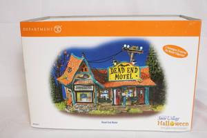 lot 122 image: Department 56 Dead End Motel Snow Village Halloween Series