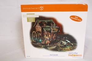 lot 124 image: Department 56 Snow Village Halloween Dead Creek Mill Collectible