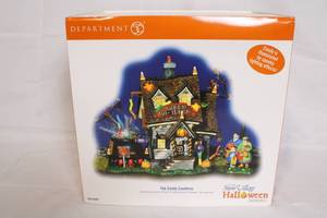 lot 125 image: Department 56 Snow Village Halloween The Candy Cauldron Display