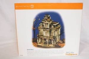 lot 131 image: Department 56 Snow Village Halloween Grimsly Manor Decor