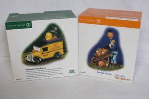 lot 132 image: Department 56 Halloween Village Haunted Harvest and Village Express Set