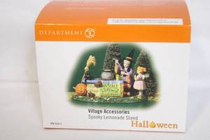 lot 150 image: Department 56 Spooky Lemonade Stand Halloween Village Accessory