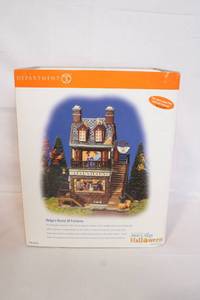 lot 151 image: Department 56 Helgas House of Fortunes Snow Village Halloween Decor