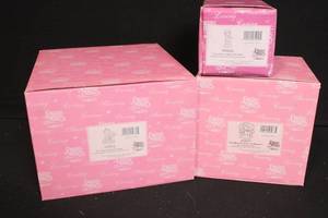 lot 377 image: Set of 3 Precious Moments Enesco Porcelain Collectibles with Original Boxes