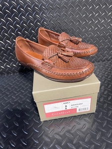 lot 31F image: Cole Haan Marcy Mahogany Leather Loafers Size 8B with Tassels