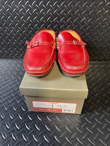 lot 31K image: Cole Haan Margo 8B Desert Red Leather Mules with Box