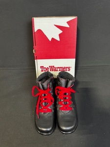 lot 31M image: Toe Warmers Yukon Black and Red Boots Size 8M with Box