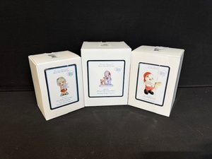 lot 323 image: Set of 3 Precious Moments Porcelain Bisque Figurines in Boxes