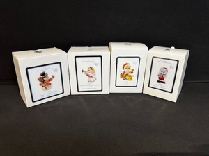 lot 327 image: Set of 4 Precious Moments Holiday Porcelain Figurines in Boxes