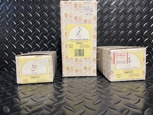 lot 452 image: Set of 3 Precious Moments Enesco Porcelain Figurines in Original Boxes