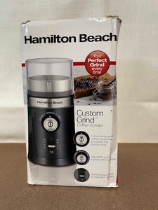 lot 1 image: Hamilton Beach Custom Grind Coffee Grinder 80393FG in Box